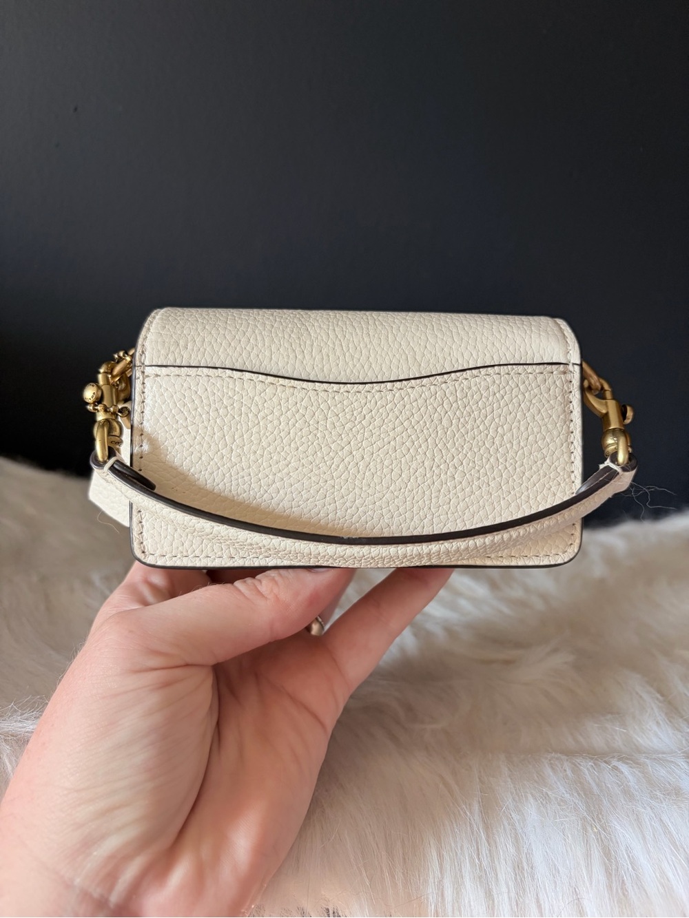 Coach Tabby 12 Mini Bag in Chalk with Brass Hardware - Picture 7 of 8